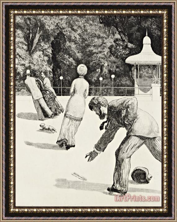 Max Klinger The Action Framed Painting