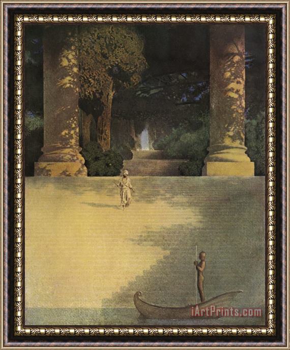Maxfield Parrish Prince Agib Illustration Framed Painting