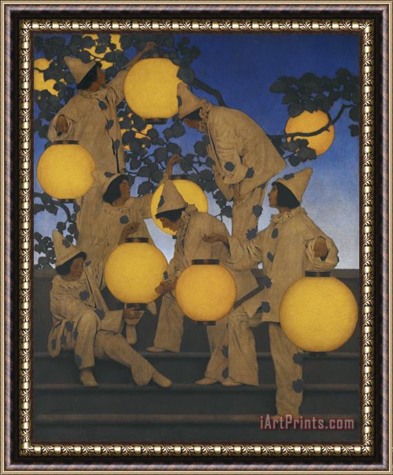 Maxfield Parrish The Lantern Bearers Framed Painting