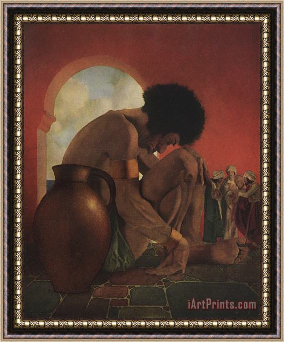 Maxfield Parrish Third Voyage of Sinbad Illustration Framed Print