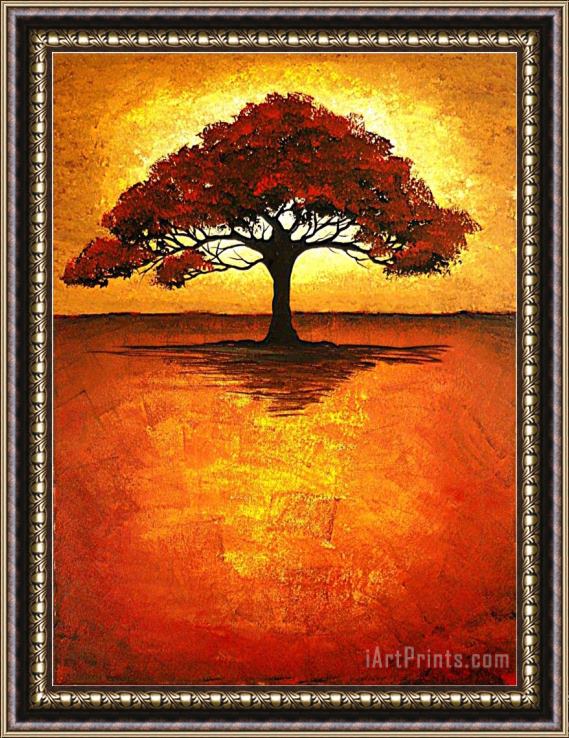 Megan Aroon Duncanson Double Trouble II Framed Painting