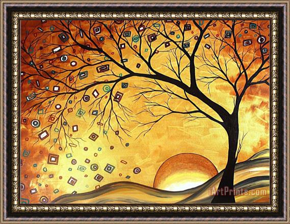 Megan Aroon Duncanson Dreaming in Gold Framed Painting