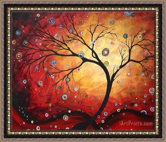 Megan Aroon Duncanson Red Halo Framed Painting