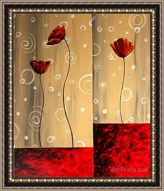 Megan Aroon Duncanson Threes a Crowd Framed Painting