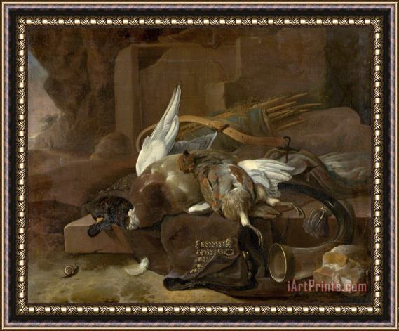 Melchior de Hondecoeter Dead Birds Framed Painting
