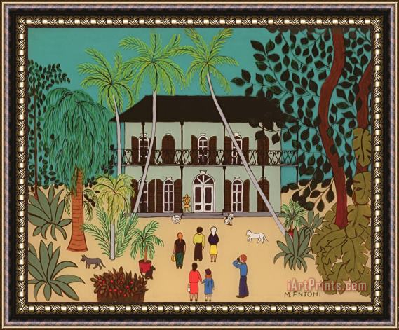 Micaela Antohi Hemingways House Key West Florida Framed Painting