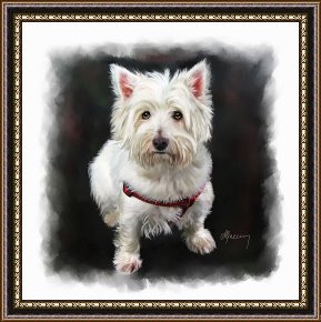 Michael Greenaway West Highland White Terrier Framed Print for