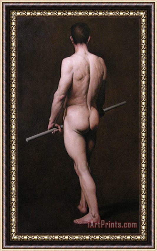Michael John Angel Male Nude Framed Painting