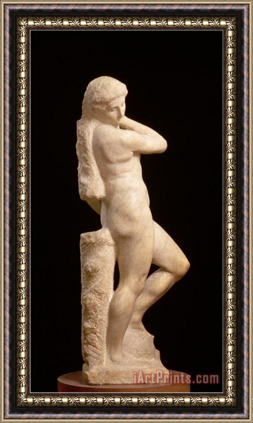 Michelangelo Buonarroti Apollo Or David C 1530 Framed Painting