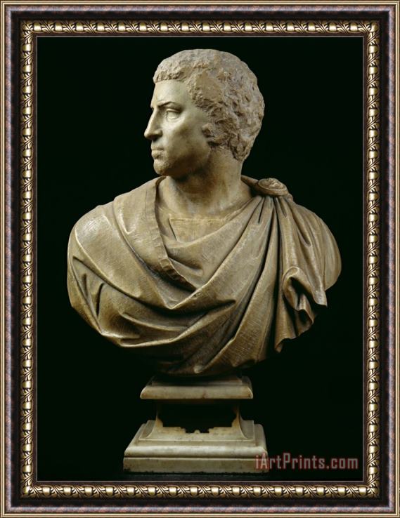 Michelangelo Buonarroti Bust of Brutus Framed Painting