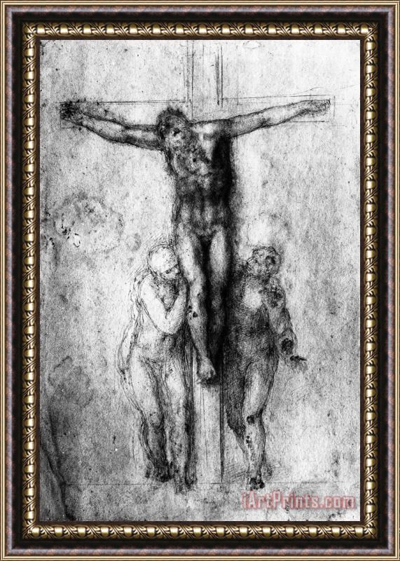 Michelangelo Buonarroti Crucifixion British Museum London Framed Print