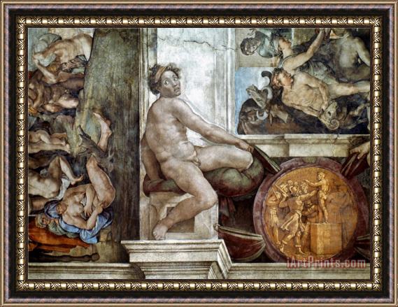 Michelangelo Buonarroti Michelangelo Michelangelo Idol Framed Painting