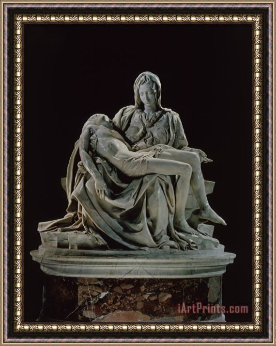 Michelangelo Buonarroti Piet1496 Marble Sculpture Saint Peter's Rome Framed Painting