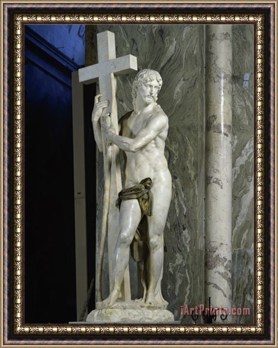 Michelangelo Buonarroti Risen Christ Framed Print