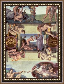 Sistine Chapel Ceiling 1508 12 The Creation Of Eve 1510 Post