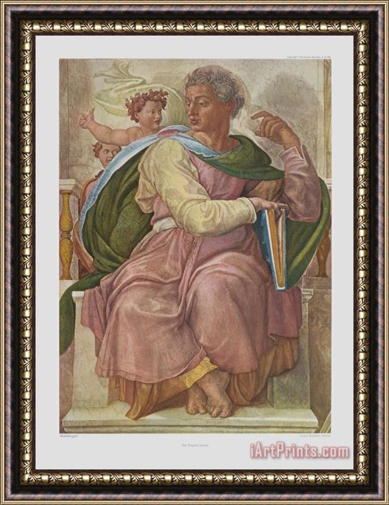 Michelangelo Buonarroti The Prophet Jesaias Framed Print