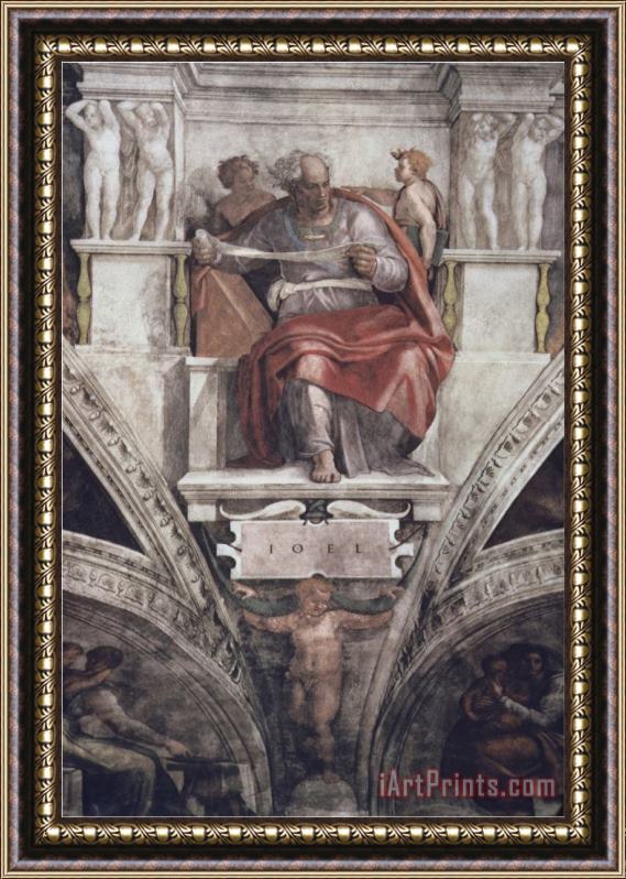 Michelangelo Buonarroti The Prophet Joel Framed Print