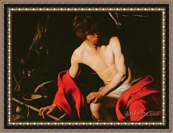 Michelangelo Caravaggio Saint John the Baptist Framed Print