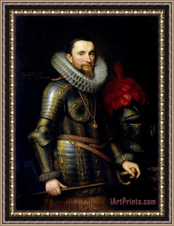 Michiel Jansz. Van Mierevelt Portrait of Ambrogio Spinola Framed Painting
