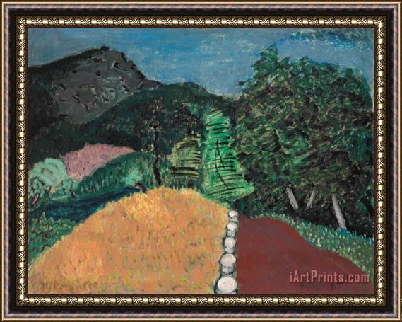 Milton Avery Country Road Framed Painting