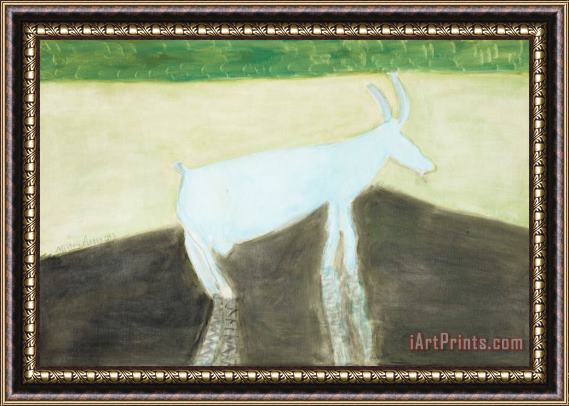 Milton Avery Goat Wading, 1962 Framed Painting