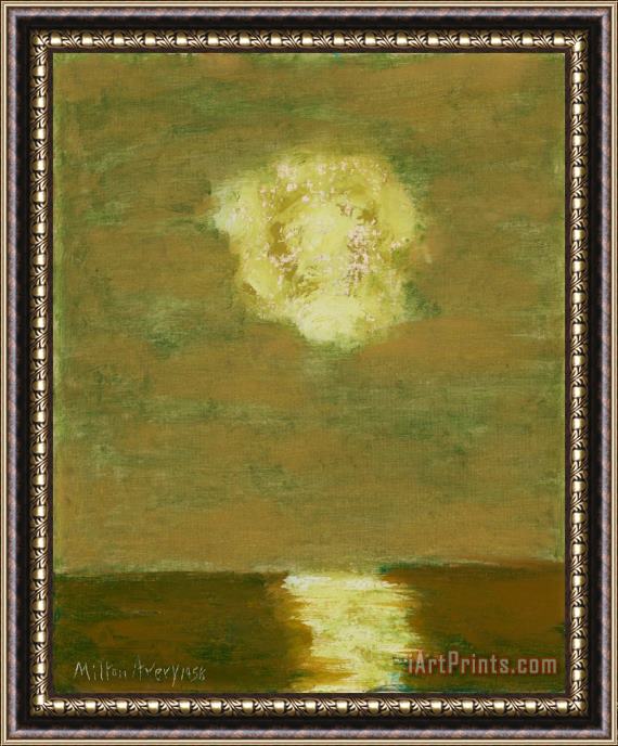 Milton Avery Hazy Sun, 1958 Framed Painting