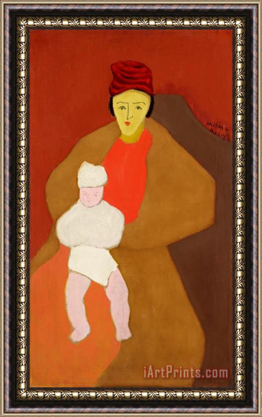 Milton Avery Mother And Child, 1944 Framed Print