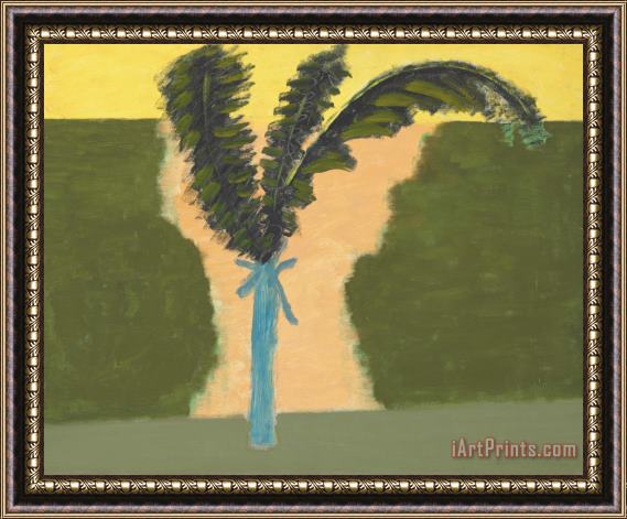 Milton Avery Palm at Sunset Framed Painting