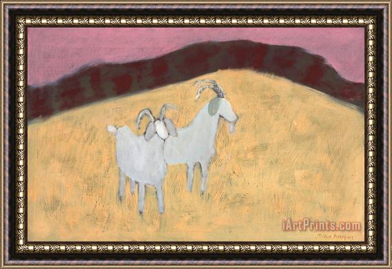 Milton Avery Startled Goats, 1957 Framed Print