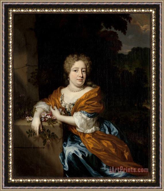 Nicolaes Maes Portrait of Petronella Dunois Framed Print