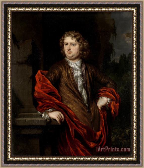 Nicolaes Maes Portrait of Pieter Groenendijk Framed Print