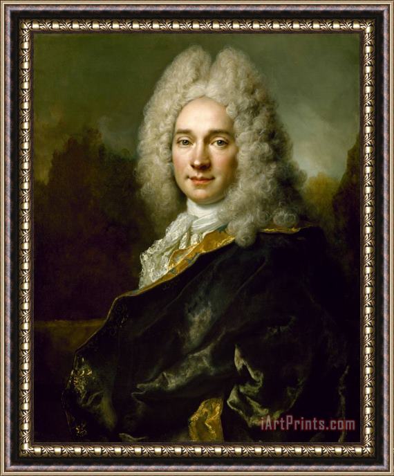 Nicolas de Largilliere Portrait of Pierre Cadeau De Mongazon Framed Print