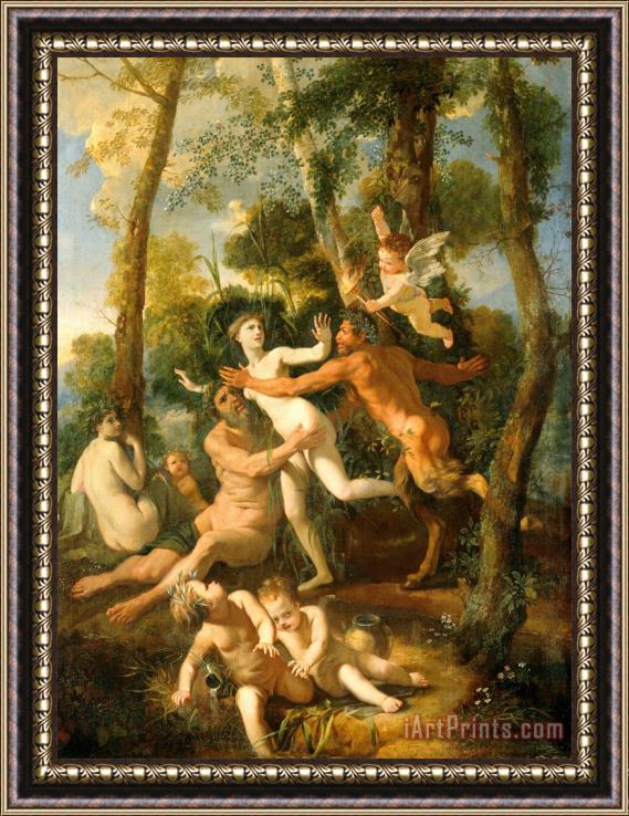 Nicolas Poussin Pan And Syrinx Framed Painting