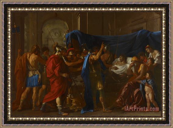 Nicolas Poussin The Death Of Germanicus Framed Painting