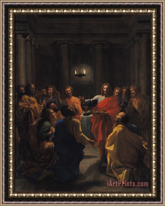 Nicolas Poussin The Last Supper Framed Painting