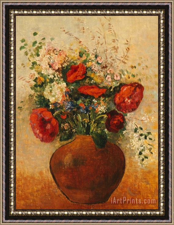 Odilon Redon Vase Of Flowers Framed Print