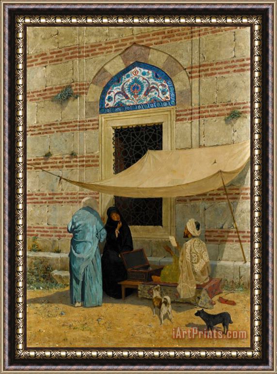 Osman Hamdi Bey Arzuhalci , Public Scribe Framed Painting