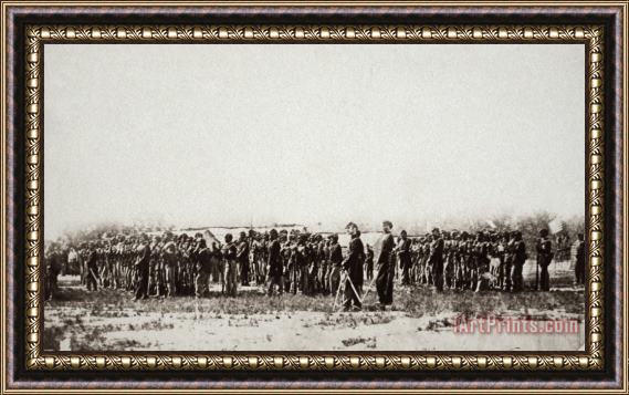 Others 1st U.s. Colored Infantry Framed Painting