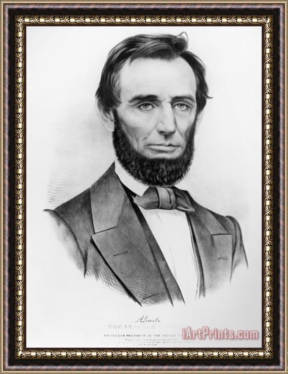 Others Abraham Lincoln (1809-1865) Framed Painting