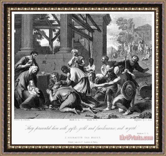 Others Adoration Of Magi Framed Painting