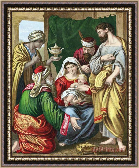 Others Adoration Of The Magi Framed Painting