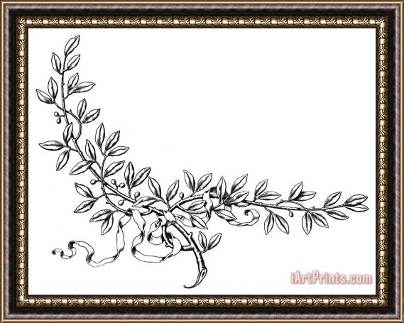 Others Advertising Art: Wreath Framed Painting