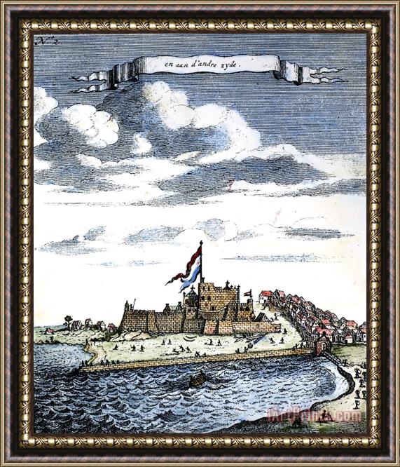 Others Africa: El Mina Fortress Framed Painting