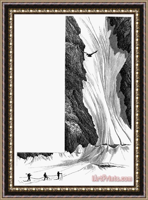 Others Alpine Mountaineering Framed Painting