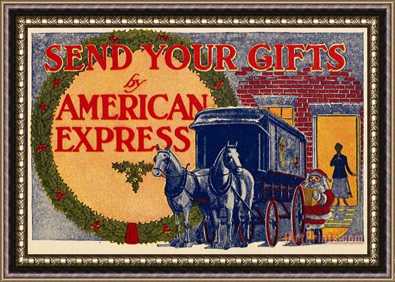 Others American Express Shipping Framed Painting