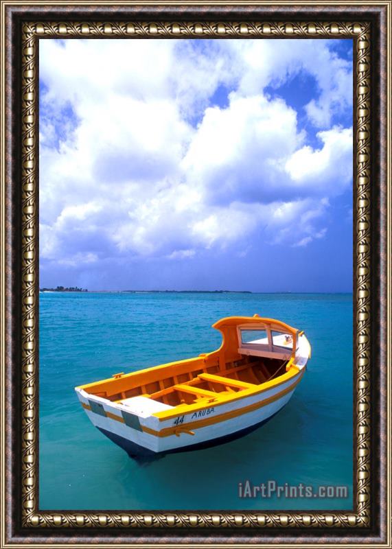 Others Aruba. Fishing Boat Framed Painting