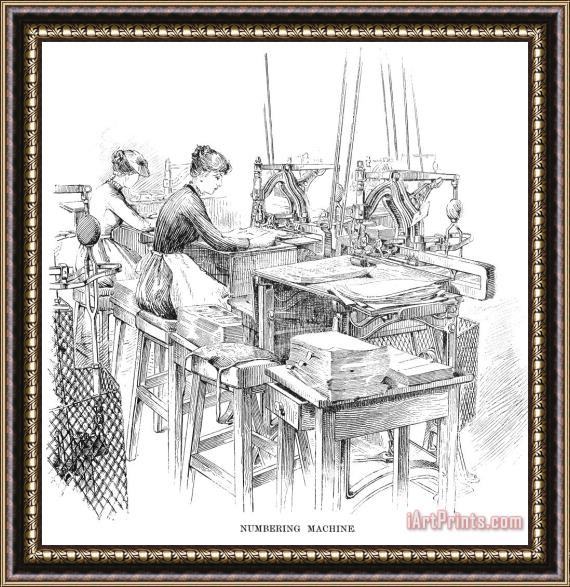 Others Bank Note Printing Press Framed Print