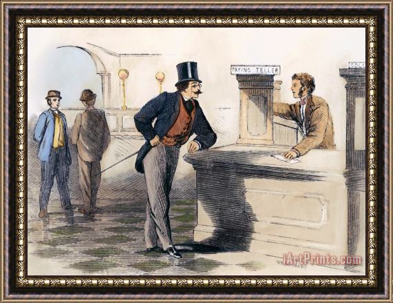 Others BANKS AND BANKING, c1880 Framed Print