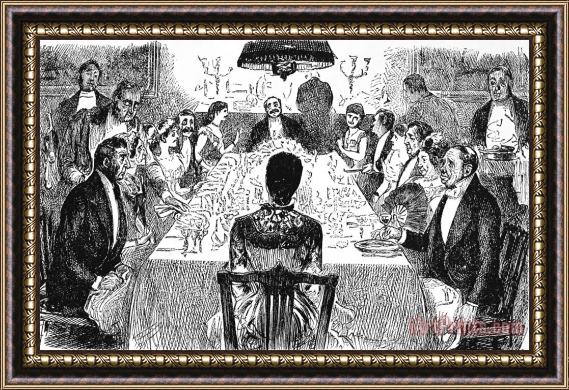 Others BANQUET, 19th CENTURY Framed Painting