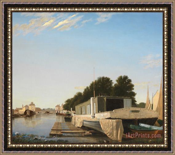 Others Barges at a Mooring Framed Print